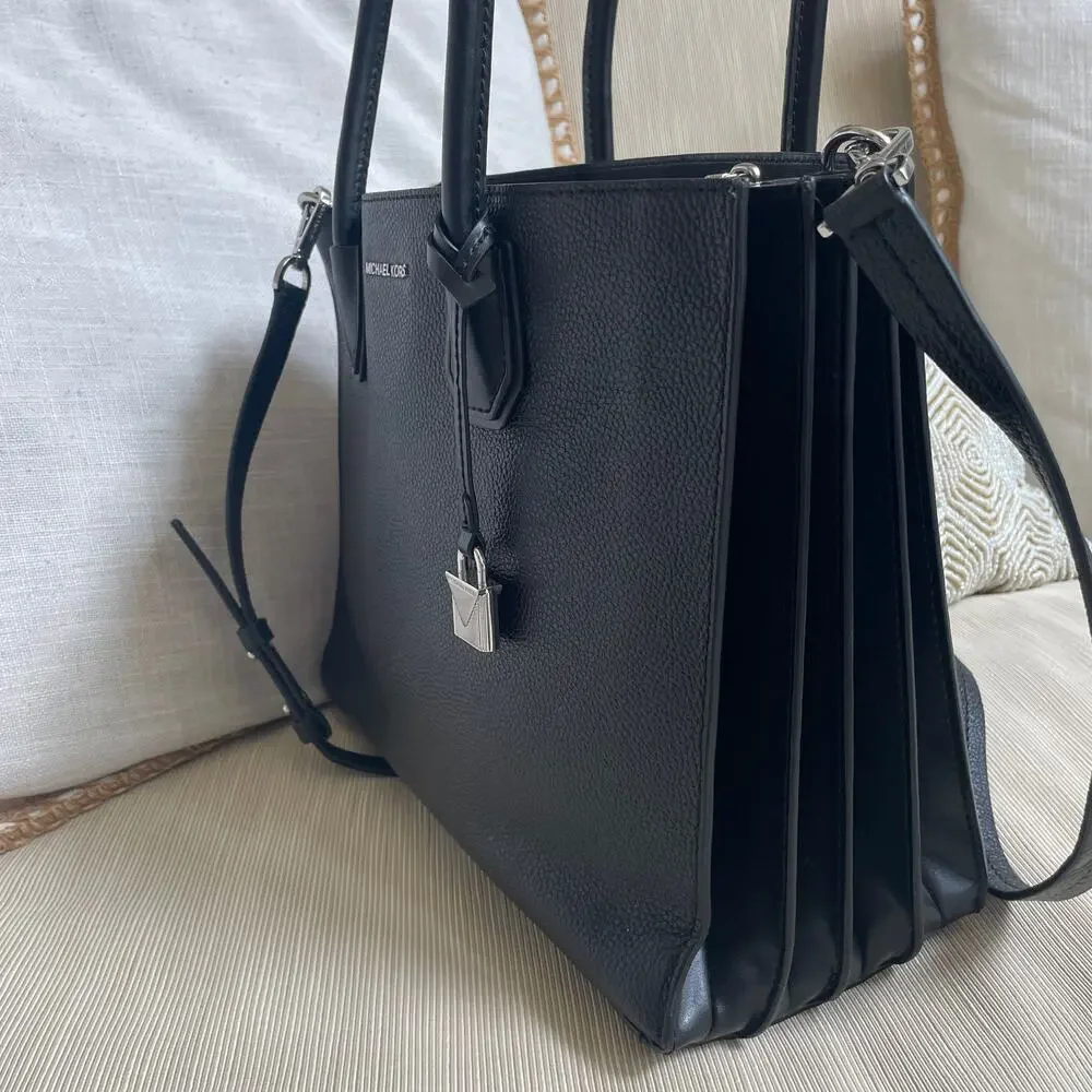 Michael Kors Mercer Large Accordion Convertible Tote | Leather NWT $328